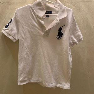 Polo Ralph Lauren-short sleeve white embroidered shirt